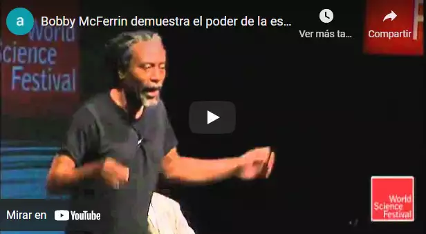 BOBBY MCFERRIN DEMONSTRATES THAT THE PENTATHONIC SCALE IS INNATE IN THE HUMAN BEING