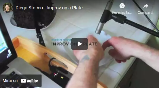 DIEGO STOCCO IMPROVISA WITH A PLATE